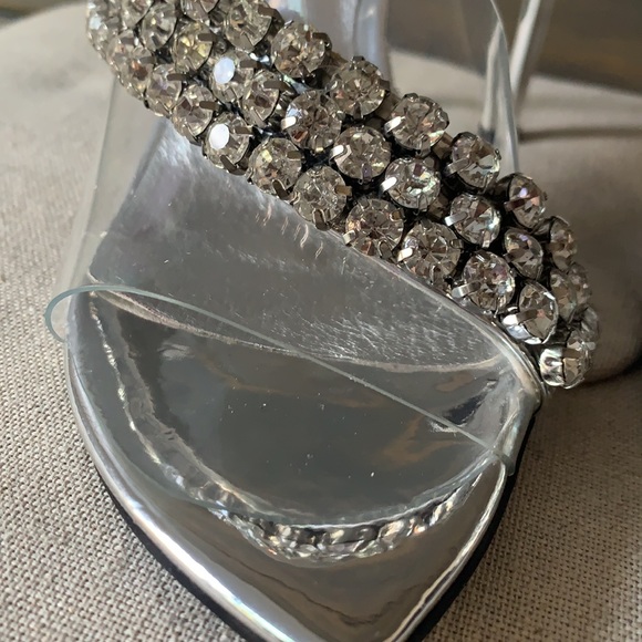 Jeffery Campbell diamond clear mules - Picture 3 of 8